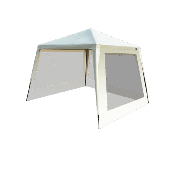 CARPA LONA PVC 3X3m. BLANCO + 3PAREDES