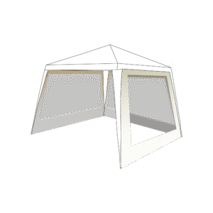 PARED DE CARPA  PVC RAGÓ 3x3m. BLANCO