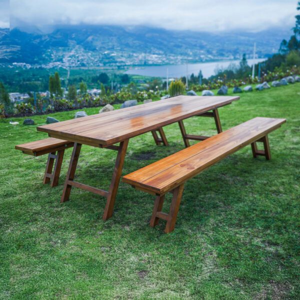 JUEGO DE MESA + 2 BANQUETAS BARILOCHE - Imagen 5